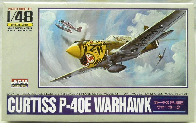 Arii 1/48 Curtiss P-40E Warhawk - Aleutian Tiger 1942 / RAF / RAAF - (ex Otaki), A332-600 plastic model kit